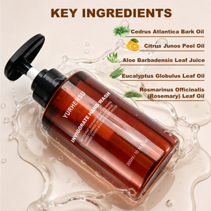 Nettoyant pour les mains en marque propre Invigorate, parfum d'agrumes et d'orange, nettoyant liquide rafraîchissant pour les mains, aloe vera, huile d'eucalyptus, 300 ml, pompe - Product Image 2