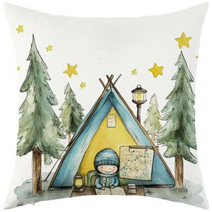 Nueva funda de cojín estilo viaje transfronterizo para sala de estar, sofá, asiento de coche, decoración de fiestas, respaldo y almohada - Product Image 3