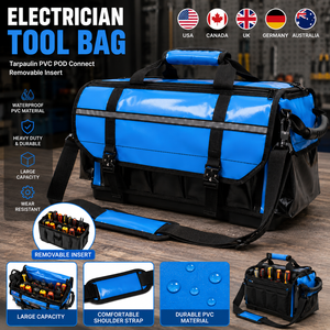 Tarpaulin PVC POD Connect Electrician Tool Bag with Removable Insert Driver Bonus Shoulder Tool Tote Bag - Product Image 1