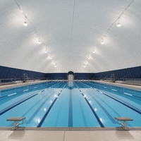 Dôme sportif ignifuge en PVDF B1 pour football, tennis, basketball, piscine