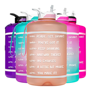 Bouteille d'eau Tritan grande taille, de qualité alimentaire dégradé de couleur, 1 tonne d'eau avec 2 couvercles - Product Image 3