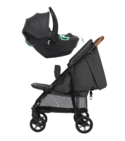 Poussette compacte pliable Bebeconfort Misty Duo avec structure en acier et adaptateur pour siège auto, 7,4 kg, légère, pour bébés de 0 à 3 ans (jusqu'à 20 kg)