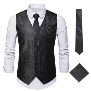 <span class=keywords><strong>Chaleco</strong></span> informal para <span class=keywords><strong>hombre</strong></span> con cuello en V de King Mcgreen Star, <span class=keywords><strong>chaleco</strong></span> ligero de negocios, <span class=keywords><strong>Chaleco</strong></span> Ajustado para boda con bolsillo de corbata, negocios - Product Image 2