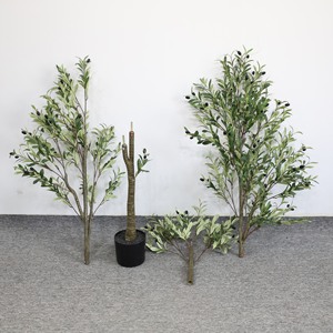Olivo Artificial Realista Moderno con Tronco de Madera Real para Decoración del Hogar y la Oficina - Product Image 4