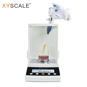 100g 0.0001g 0.1mg Analytical Balance With LCD Glass Windproof Stable