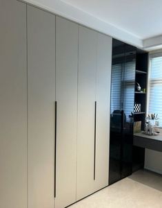 Meubles de vestiaire modernes personnalisables armoires en bois pour chambre à coucher hôtel salon maison appartement villa et école - Product Image 5