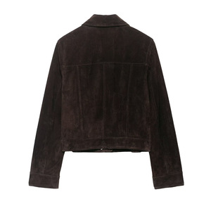Esta Chaqueta corta aterciopelada de moda y elegante es un abrigo informal de <span class=keywords><strong>mujer</strong></span> de solapa de moda, simple y versátil - Product Image 5