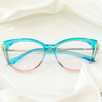 Partagas Fashion Cat Eye Anti Lumière Bleue Blocage TR90 Lunettes Lunettes Optique Cadre Lunettes pour Femmes Femme