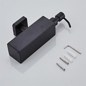 Distributeur de savon en acier inoxydable noir pour hôtel, idéal pour les toilettes et la salle de bain (pour désinfectant pour les mains et shampoing) - Product Image 6
