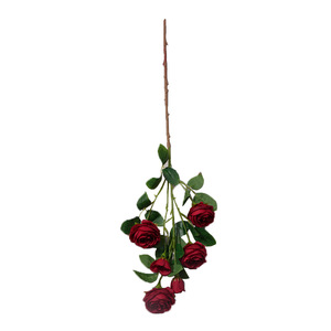 Bouquet de roses artificielles Yixuan, fleurs en soie, décorations de mariage faites à la main, arrangement au sol - Product Image 5