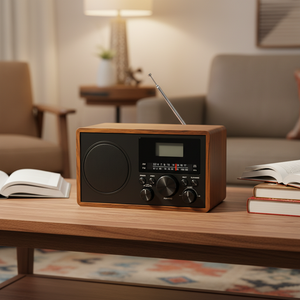 Caixa de Som Portátil Retrô V5.1 com Rádio FM e Saída de 5W para Uso em Casa, Escritório, Ao Ar Livre e Karaokê - Product Image 6