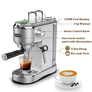 Cafetera Italiana Semiautomática de 15 Bares para Espresso y Cappuccino en Polvo para Restaurantes - Product Image 4