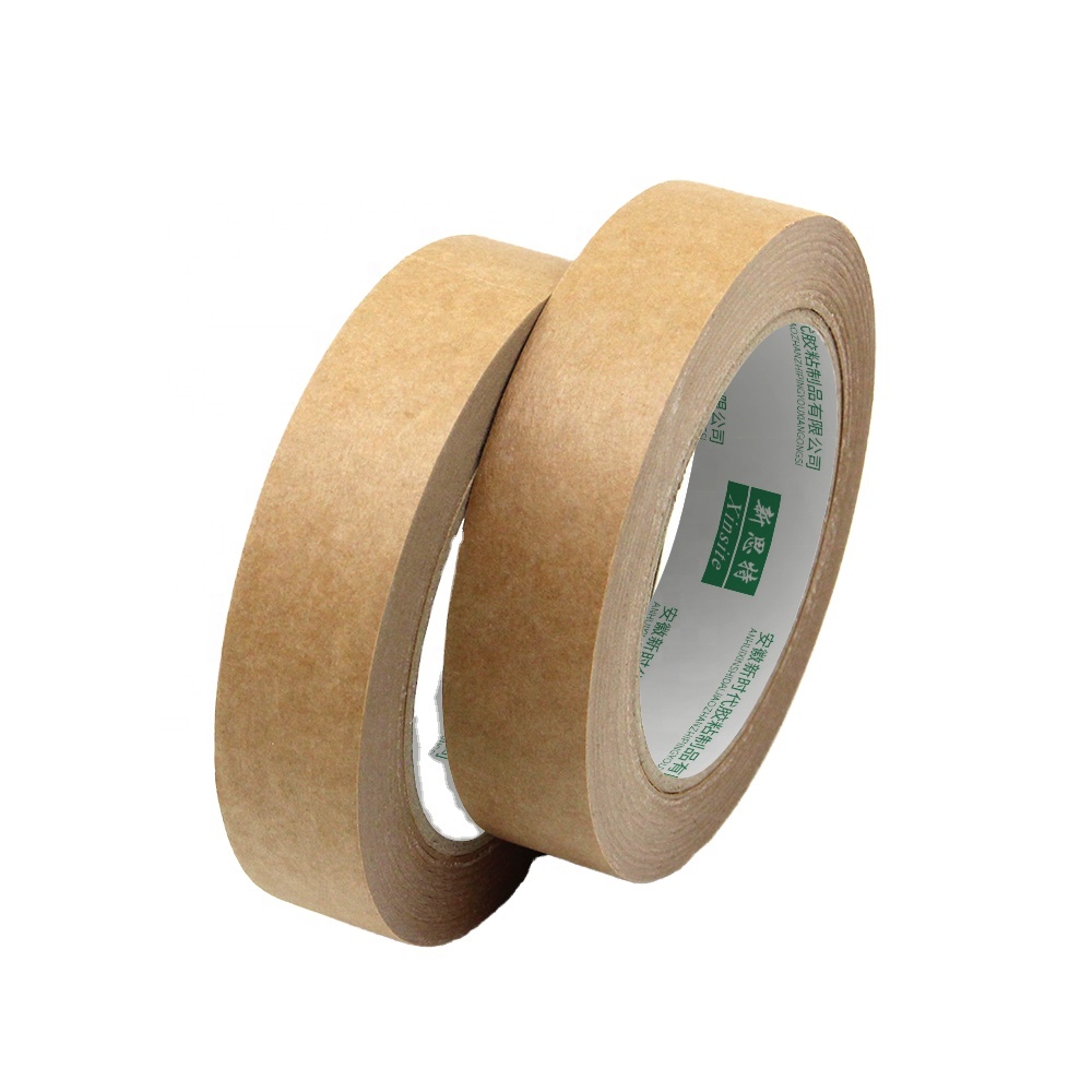 Wholesale 0.38mm Single-Sided Water Activated Painter Waterproof Crepe Paper Masking Tape High Quality Backing Paint Stickers