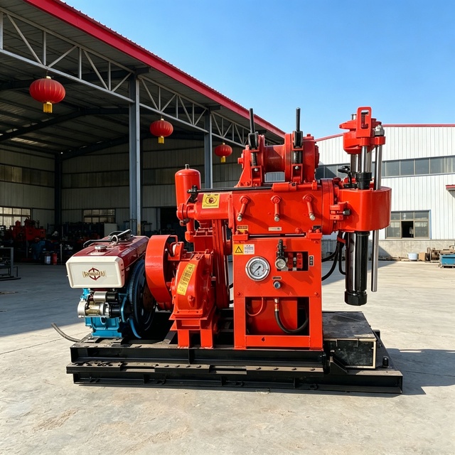 Portable 200m Hydraulic Rotary Water Well Drilling Rig Borehole Drilling Equipment