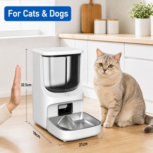Distributeur de nourriture pour animaux de compagnie avec double compartiment, Wifi, application de contrôle à distance, portions programmées, pour chats et chiens - Product Image 6