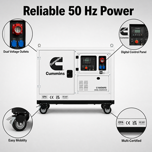 เครื่องกำเนิดไฟฟ้าดีเซล Isuzu Cummins แบบเก็บเสียง 3 เฟส 20kvA 40kvA 60kvA ระบายความร้อนด้วยน้ำ พร้อมระบบ ATS สำรองไฟฟ้า เสียงเบา - Product Image 6