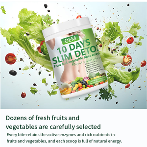Batido Detox Adelgazante Personalizado de 10 Días, Suplemento Herbal con Alto Contenido de Fibra, Supresor del Apetito, Quemagrasas, Apoyo al Metabolismo, OEM - Product Image 5