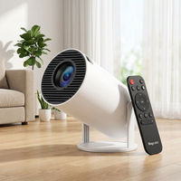 Mini projecteur LCD intelligent portable Android 14, 170 ANSI Lumens, compatible 4K, Wi-Fi intégré, 8 Go, courte focale, pour home cinéma