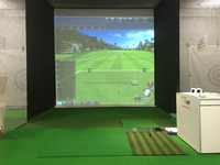 Simulateur de golf intérieur Tapis de frappe Tapis de parcours Tapis de conduite extérieur