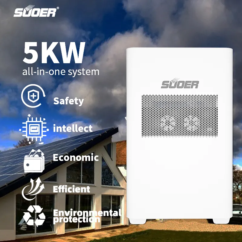 Vendita calda tutto in un sistema solare residenziale intelligente monofase 5kw 32A con batteria di backup