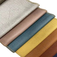 Tissu d'ameublement en similicuir gaufré grain doux pour canapé, chaise et mobilier – Vente en gros