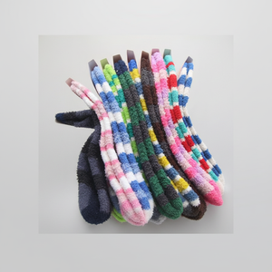 Calzini invernali da donna a righe calde confezione da 3 paia - Product Image 1