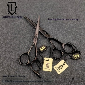 <span class=keywords><strong>Ciseaux</strong></span> de coiffure professionnels LUXPACE de précision, petits, noirs, modèle LC-525B, pour la coupe de franges par <span class=keywords><strong>les</strong></span> stylistes - Product Image 1