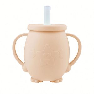 Gobelets d'apprentissage anti-fuite sans BPA pour bébés avec couvercles, personnalisables, en silicone, pour l'eau des tout-petits - Product Image 2