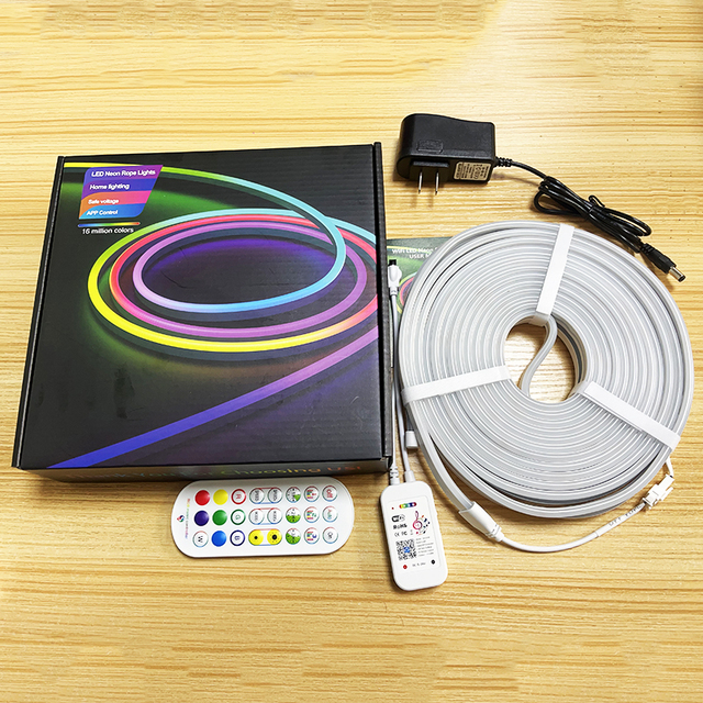 10 Meters LED Strip Neon Lights 12V Room Decor Alexa Google Home Intelligent Tuya Smart WiFi Bluetooth RGB Neon Rope Light