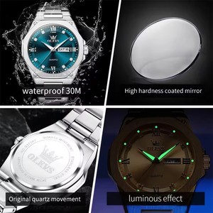   Relojes de Lujo Originales 3736 para Hombre, Reloj Deportivo de Cuarzo, Resistente al Agua, Luminoso, con Fecha y Día de la Semana, Caja de Regalo 2026 - Product Image 5