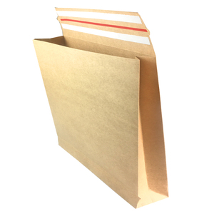 Personalized Logo Print Biodegradable Tear Open <strong>Returnable</strong> Clothes Shipping Gusset Envelope Expandable Brown Kraft Paper <strong>Mailer</strong> - Product Image 4