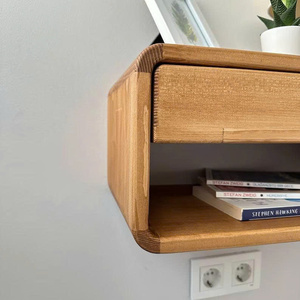 Mesita de Noche Flotante Moderna, Mesa Auxiliar de Pared con Almacenamiento, Diseño Minimalista, Muebles de Dormitorio, Color Personalizado - Product Image 6