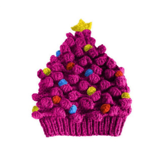 Gorro de Punto Navideño 2025, Gorro Decorativo de Santa Claus para Fiestas, con Pompón y Estampado Digital - Product Image 3