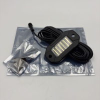 4 PCS Max 36 LED 12V IP68 Éclairage d'angle étanche contrôlé par application pour camions, voitures, VTT - Blanc - Nouveau
