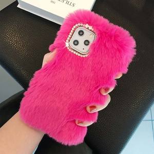 Funda de teléfono suave de piel de felpa esponjosa Amor de diamante de lujo para <span class=keywords><strong>iPhone</strong></span> x <span class=keywords><strong>XR</strong></span> XS <span class=keywords><strong>11</strong></span> 12 13 14 15 pro Max plus - Product Image 6