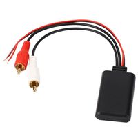 Adaptateur de câble d'entrée audio automobile durable, module récepteur de musique sans fil, récepteur Bluetooth, récepteur AUX, câble 2RCA