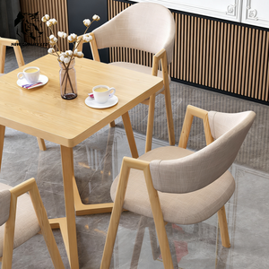 Venta directa de fábrica, buen precio, personalizable, en stock, listo para enviar, muebles de comedor de diseño moderno, mesa de comedor cuadrada de madera. - Product Image 2
