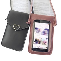 Sacs à bandoulière pour femmes, petits sacs messager tendance, porte-téléphone tactile, porte-monnaie pour femmes, porte-cartes en cuir PU