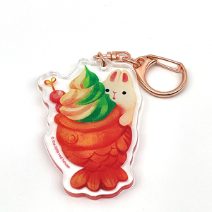 Custom Printed Eco-friendly Acrylic Promotion Gift Epoxy Keychain China Manufacturer
