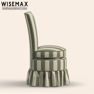 WISEMAX Vintage da soggiorno con schienale rotondo francese occasionale poltrona imbottita in tessuto cuscino da letto divano da letto - Product Image 2