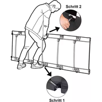 Lit de camping pliable ultraléger et compact en aluminium et tissu Oxford pour l'extérieur, idéal pour les voyages (OEM)