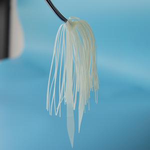 Vente en gros, jupes de pêche en silicone bon marché, jupe parapluie, leurre de pêche en caoutchouc avec cravate - Product Image 4