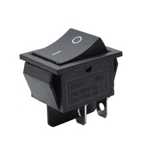 Interruptor liga/desliga 4pin kcd4, interruptor rocker 20a 250vac para interruptor eletrônico