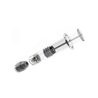 Seringue de 1ml, 0.5ml, pré-plumée, avec stockage d'usine, en verre, luer lock