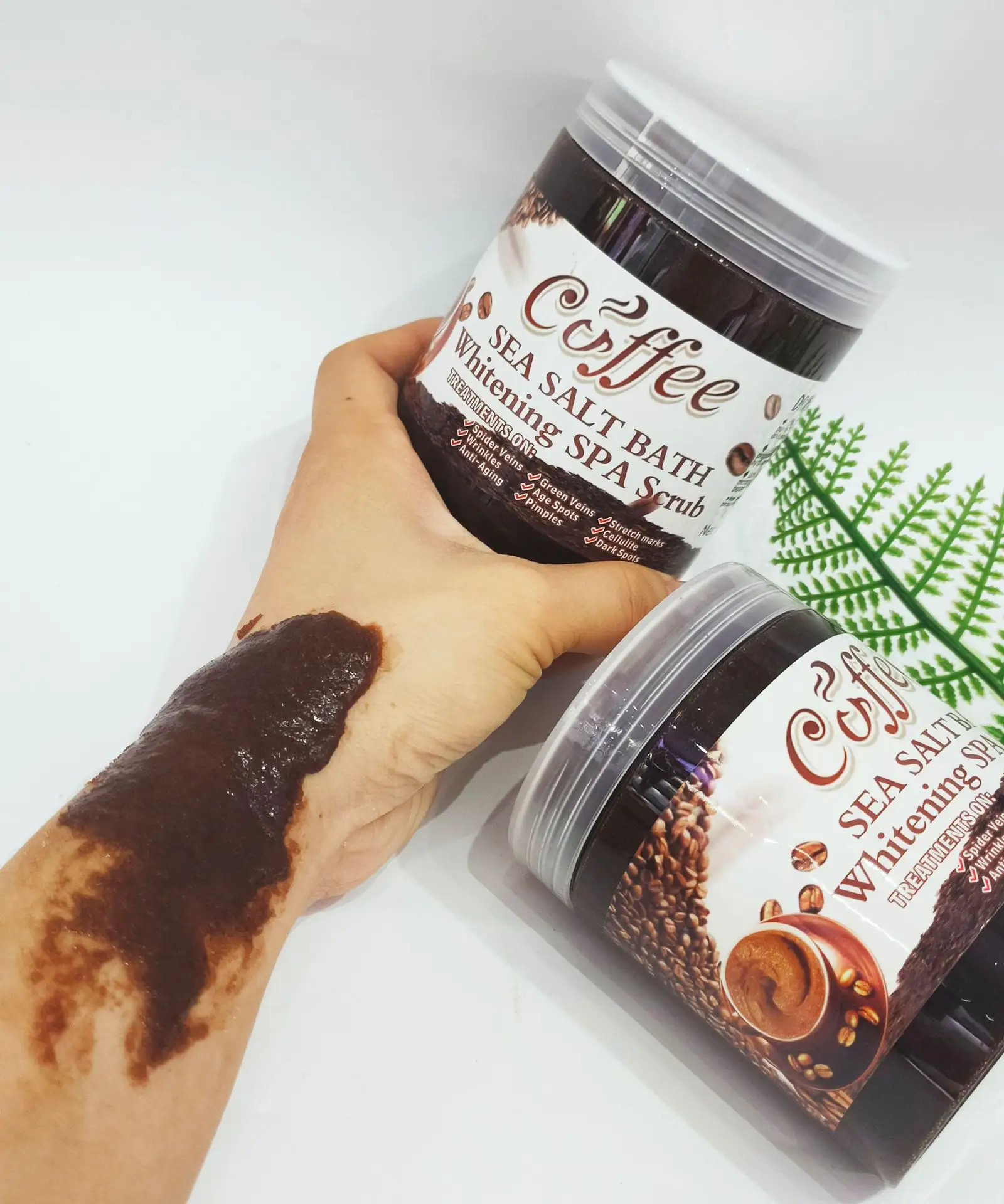 New Product Private Label Sensitive Skin Natural Sugar Exfoliator Organic Whitening Coffee Body Scrub