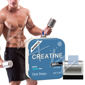 Excelente precio vegana biotina creatina tira Oral crecimiento muscular creatina monohidrato suplemento energético formato de película para adultos - Product Image 1