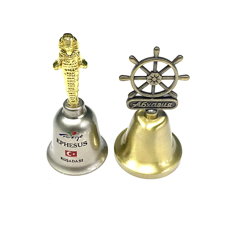 Souvenirs Lucky Dinner Bell Decoration High Quality Handmade Custom Color Tourist Gift Polished Russia Custom Logo Europe CN;ZHE
