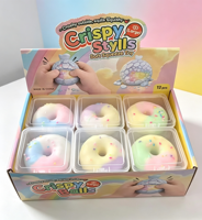 Jouet anti-stress souple et moelleux en forme de patte de chat, couleur macaron, effet peau croustillante, doux comme un beignet, jouet ASMR pour adultes, cadeau