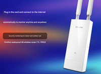 Enrutador de red móvil 4G portátil a prueba de agua para exteriores, tarjeta SIM, acceso completo, componentes industriales, incluye 1, 2 unidades