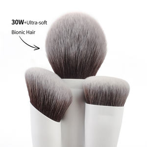 12 Pcs Poudre <span class=keywords><strong>de</strong></span> Lavage Synthétique Premium Blanc Fabricant Haute Qualité Vegan Personnalisé Pinceaux <span class=keywords><strong>de</strong></span> Maquillage Professionnel - Product Image 3